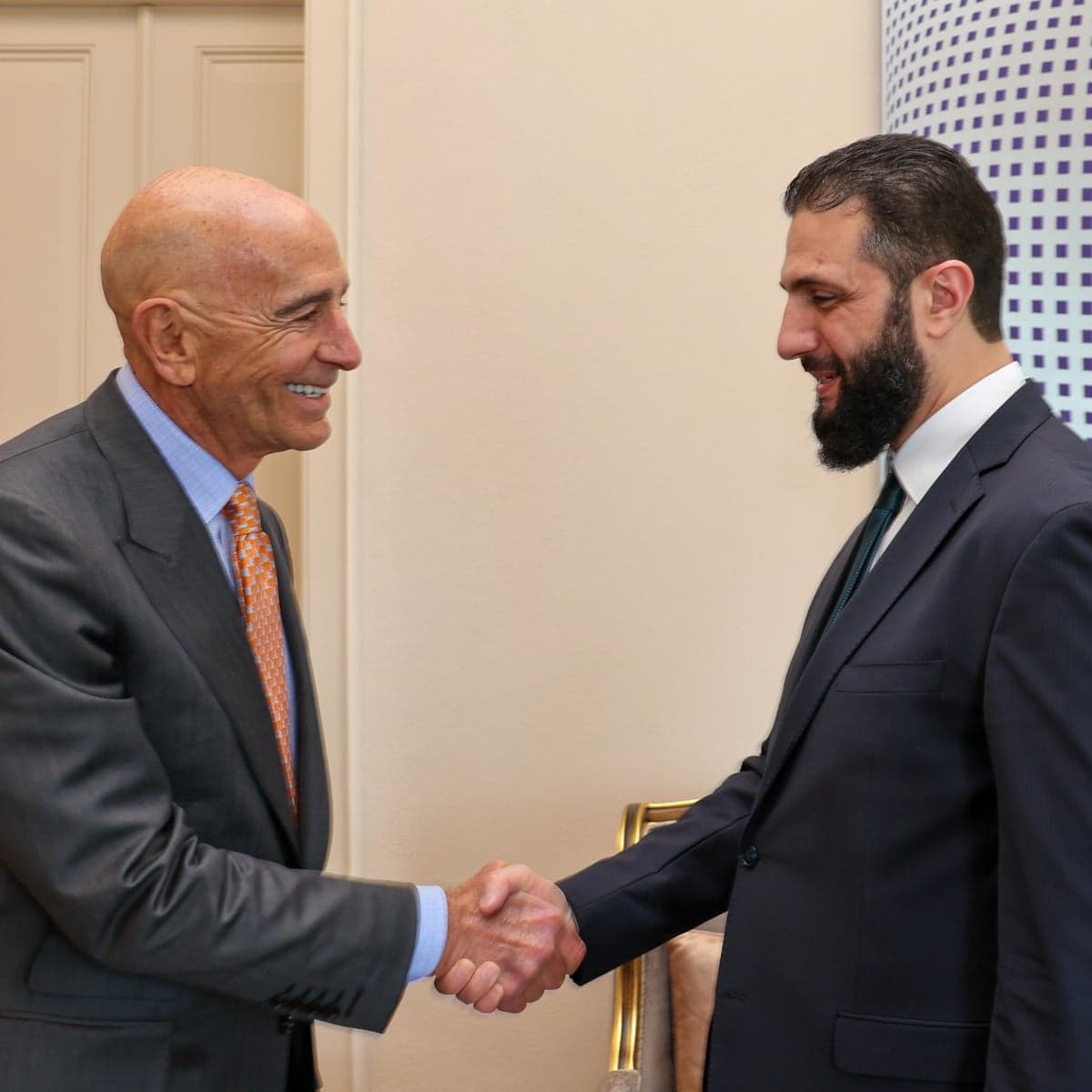 U.S. Envoy Tom Barrack announces Syrian President Ahmad Al-Sharaa's upcoming visit to Washington D.C.