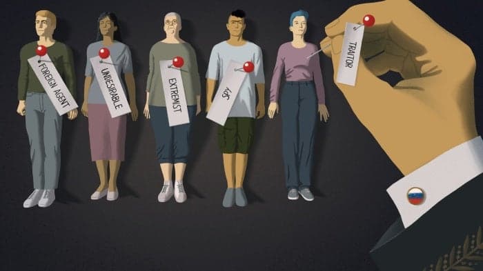 Featured image for: Russia's Government Classifies Criticism as Extremism, Stifling Free Speech Russia's Government Classifies Criticism as Extremism, Stifling Free Speech