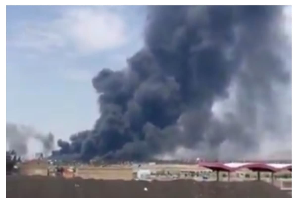 Breaking: Fire Erupts at Waste Processing Plant Near Tabriz Airport