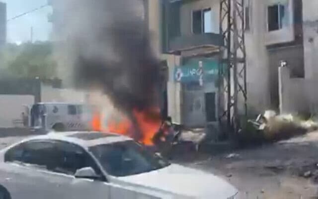 Three Hezbollah operatives killed in Israeli drone strike near Quneitra