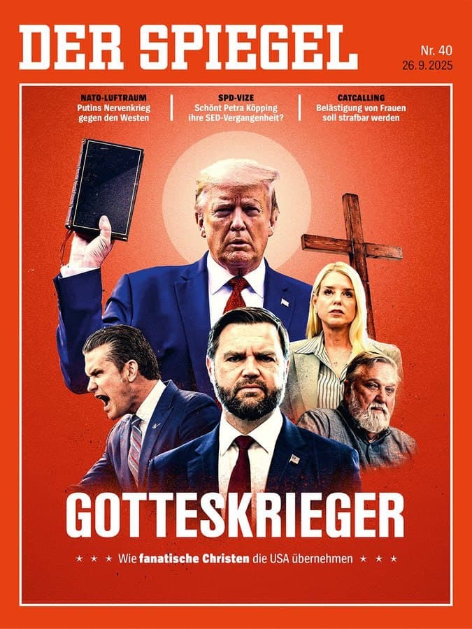 Germany's Spiegel claims Trump surrounds himself with radical Christians