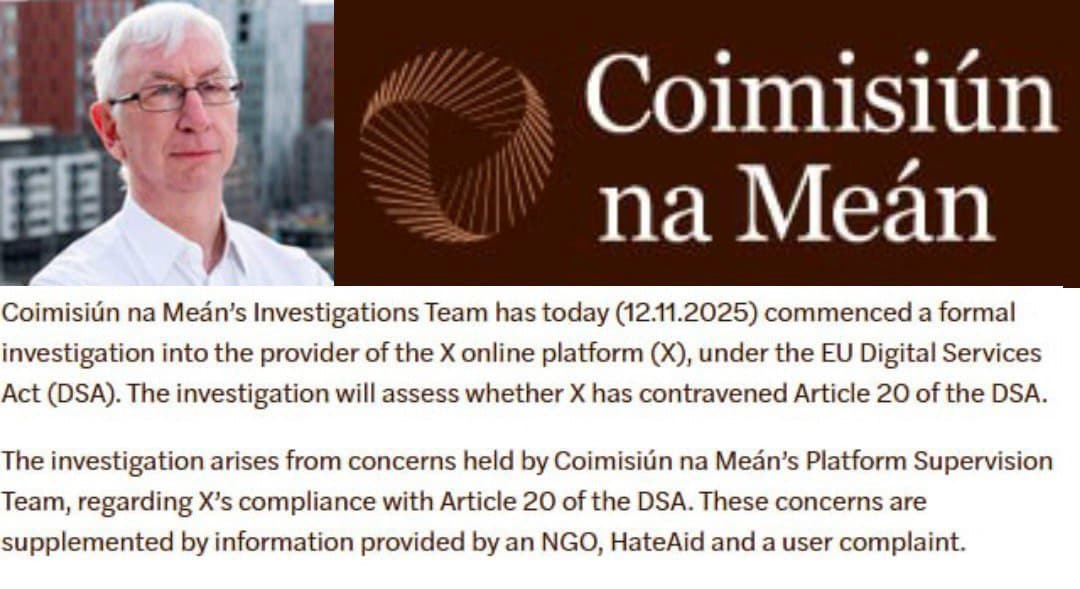 Featured image for: Ireland's media regulator launches investigation into X for EU law breaches Ireland's media regulator launches investigation into X for EU law breaches