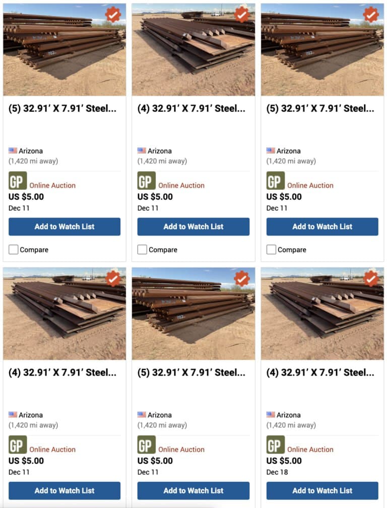 Trump Administration Reclaims $350M Border Wall Materials, Construction to Resume