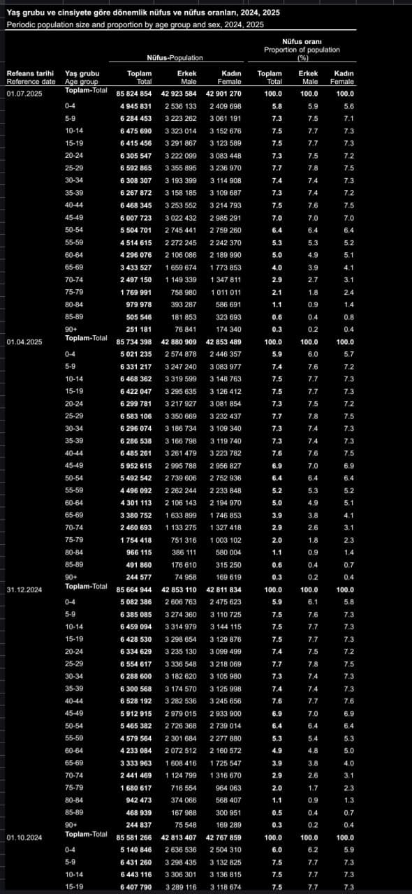 Featured image for: Turkey's Birth Rate Plummets to 1.34 TFR, Projected to Outpace Russia by 2025 Turkey's Birth Rate Plummets to 1.34 TFR, Projected to Outpace Russia by 2025