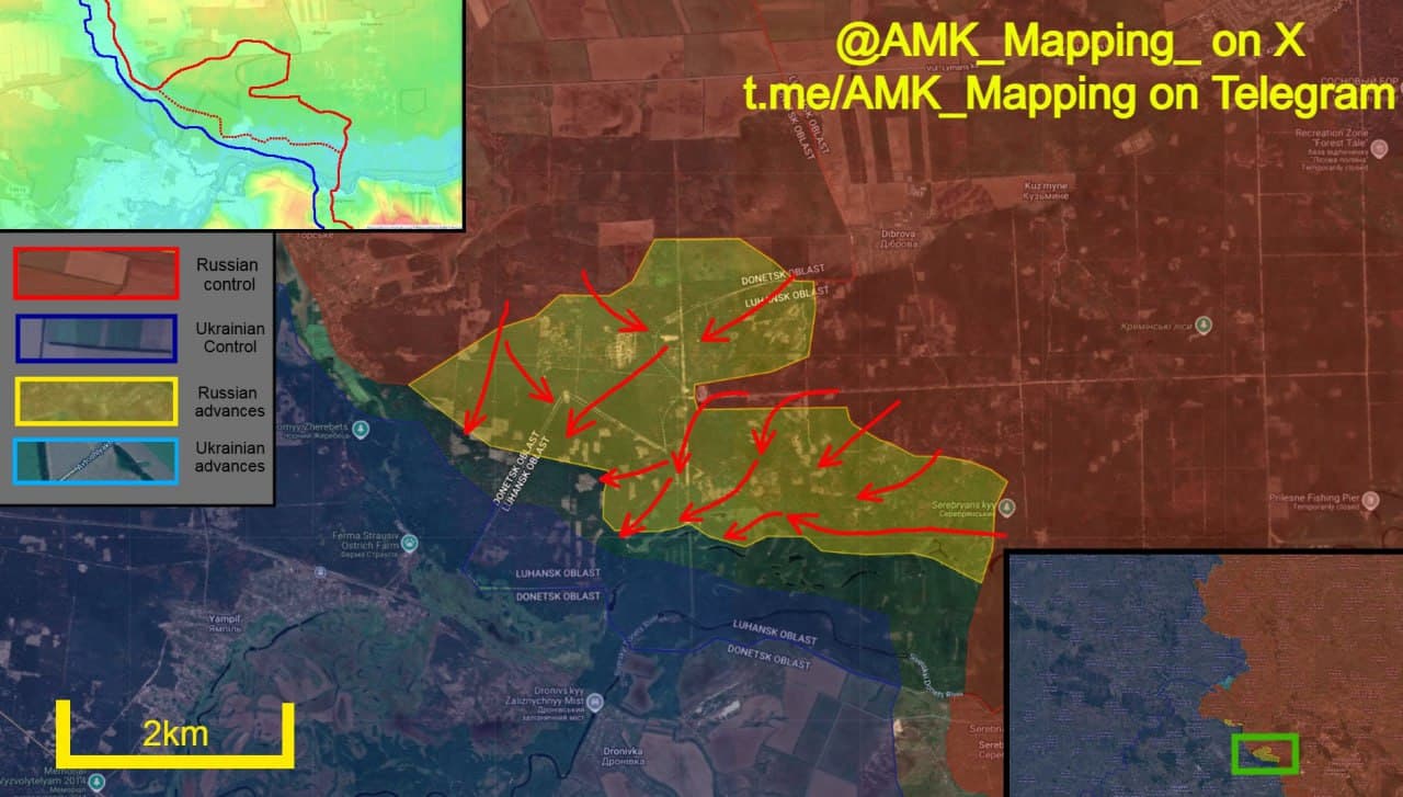 Featured image for: Russian Forces Captured Key Serebryansky Forest, Threatening Seversk Russian Forces Captured Key Serebryansky Forest, Threatening Seversk