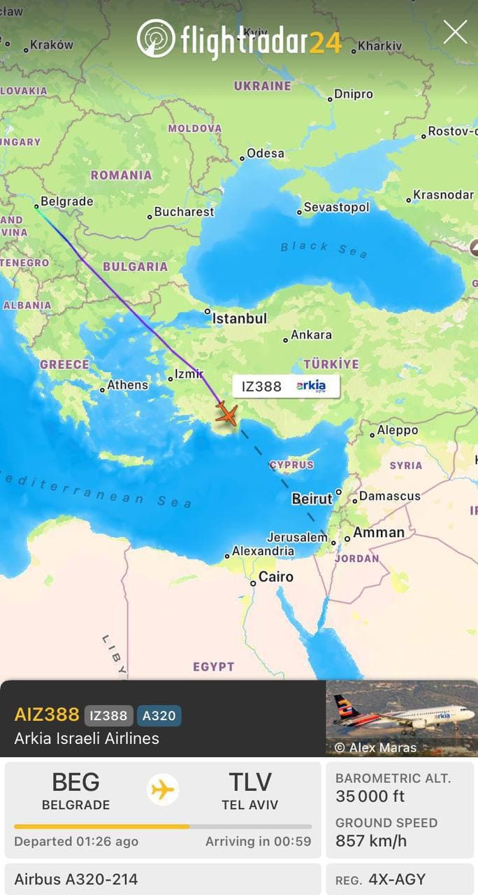 Israeli Airlines Defy Turkish Airspace Ban, Flights Continue Unimpeded