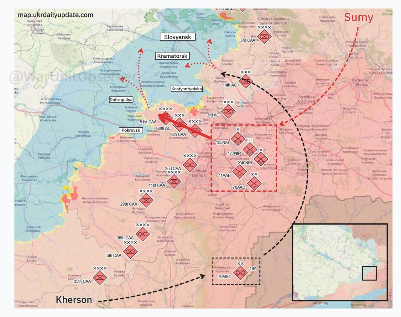 Russia Accelerates Military Regrouping as Forces Move Toward Donetsk