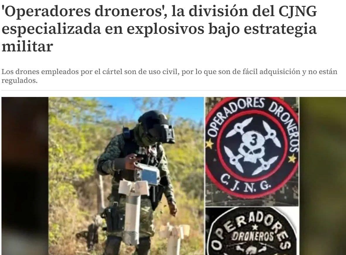 Mexican Cartel CJNG Trains in Ukraine to Master Drone Warfare