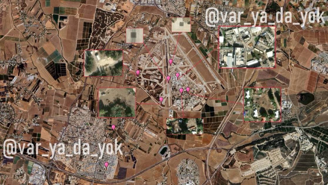 Featured image for: Satellite images confirm 9 ballistic missile hits on Tel Nof Airbase Satellite images confirm 9 ballistic missile hits on Tel Nof Airbase