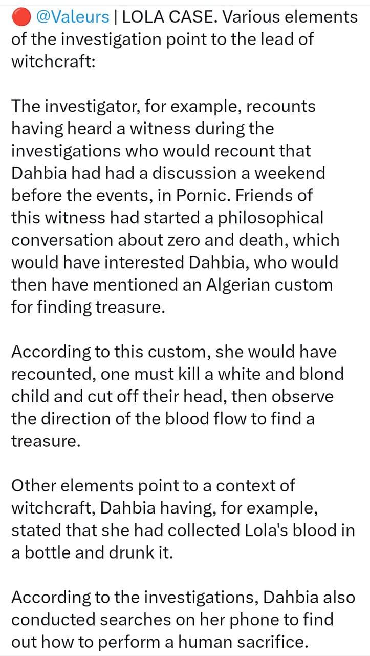 Featured image for: Lola Daviet murdered by Algerian migrants in ritual sacrifice Lola Daviet murdered by Algerian migrants in ritual sacrifice