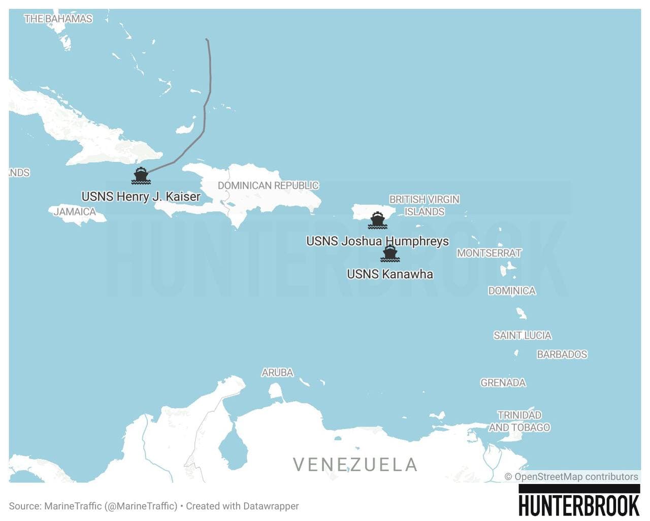 U.S. Navy deploys 20% of fleet replenishment oilers to Caribbean