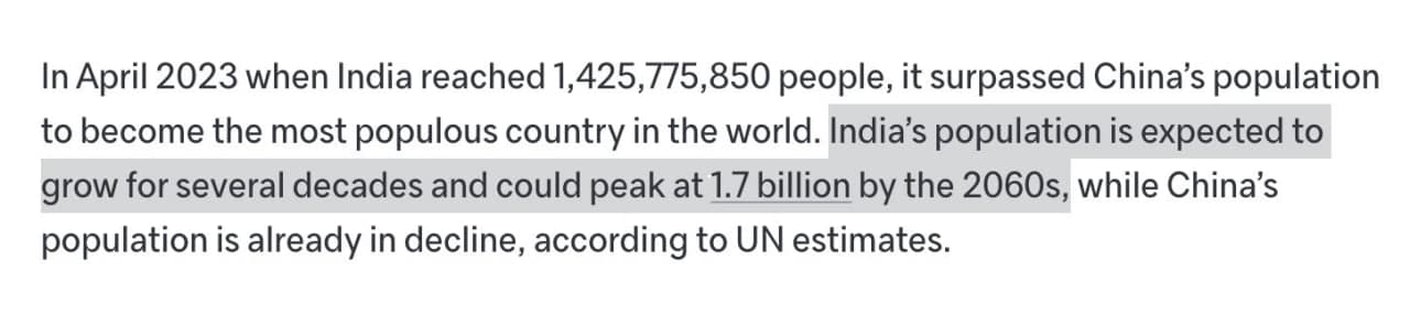 India plans to export 700 million people to North America and Europe