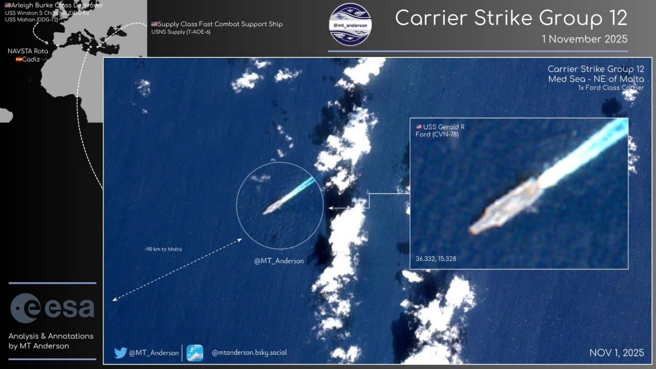 Featured image for: USS Gerald R. Ford Carrier Strike Group moves west, won't bomb Venezuela USS Gerald R. Ford Carrier Strike Group moves west, won't bomb Venezuela
