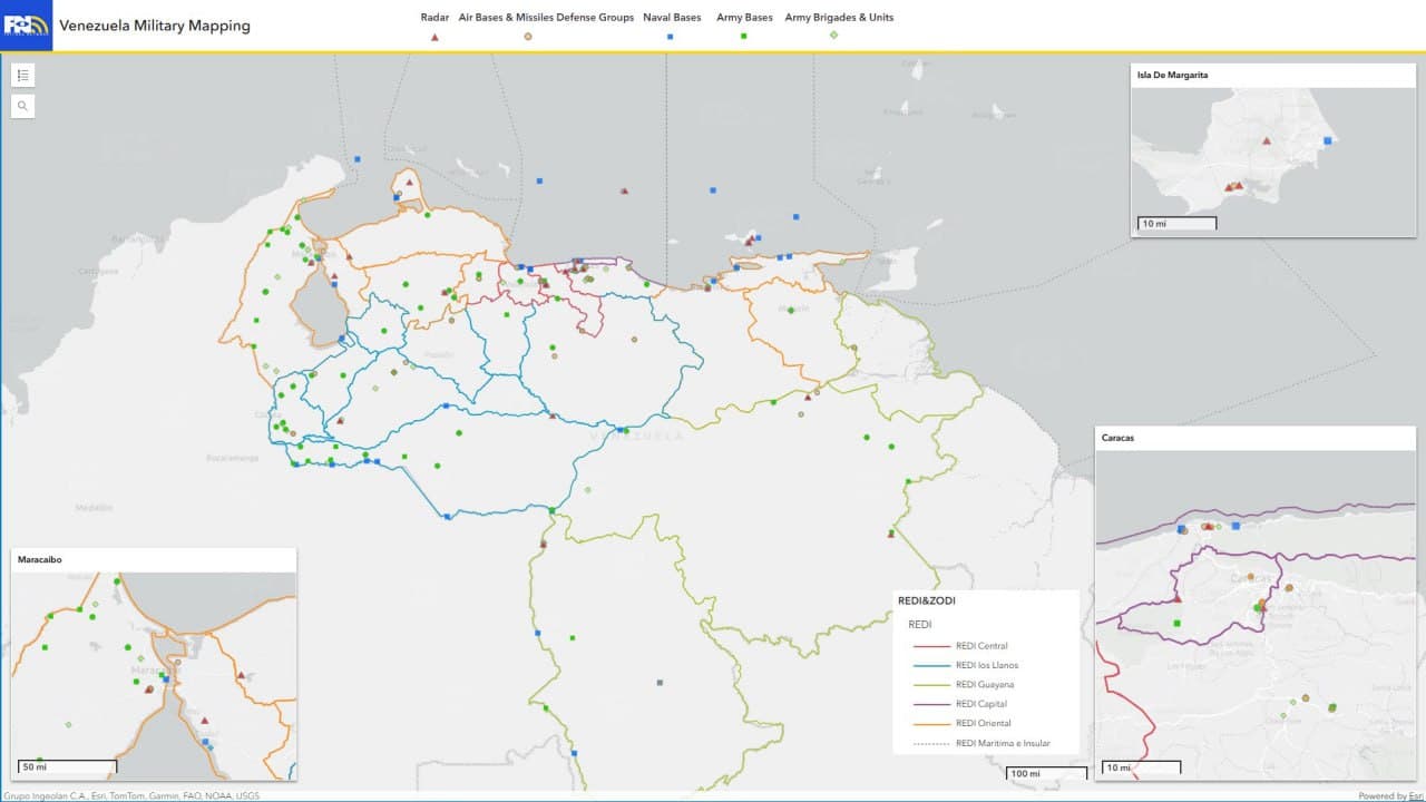 Featured image for: Faytuks Network maps key Venezuelan military installations Faytuks Network maps key Venezuelan military installations