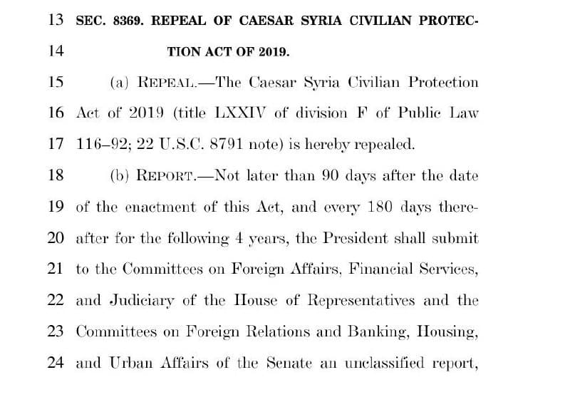 Featured image for: US repeals the Caesar Act on first anniversary of Syrian revolution US repeals the Caesar Act on first anniversary of Syrian revolution