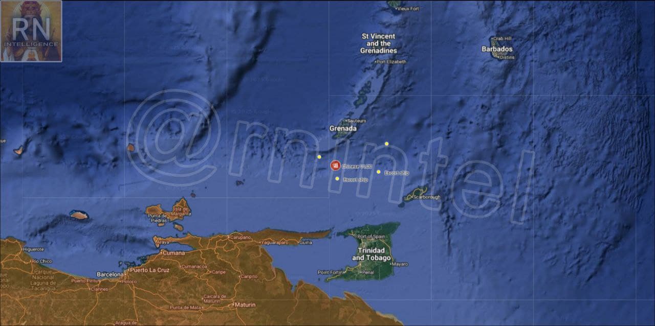 Unidentified Chinese VLCC carrying Venezuelan oil departs for China
