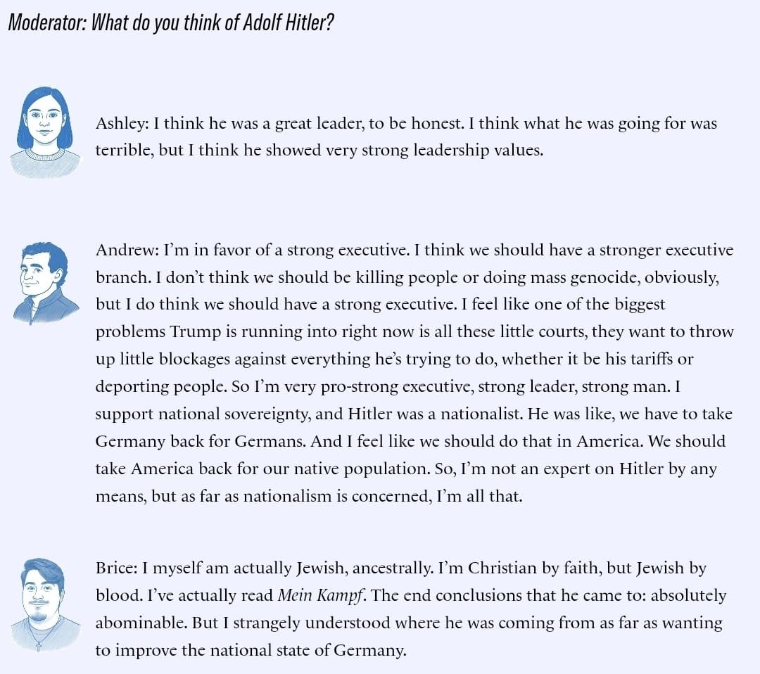 Gen Z conservative supports strong executive leadership, cites nationalism