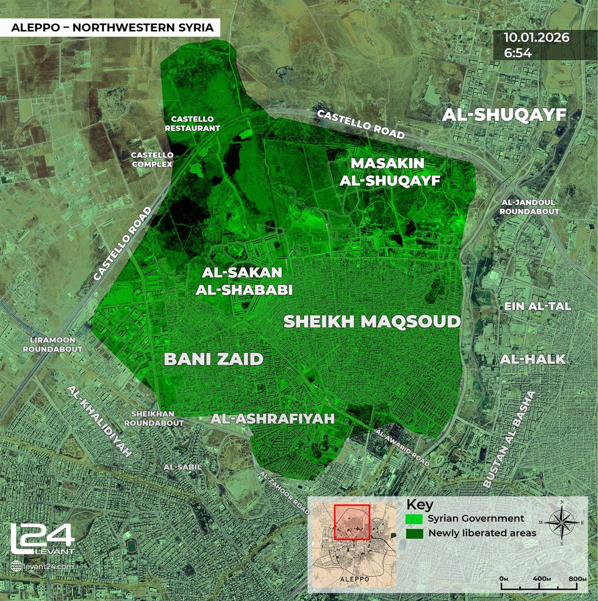 Government forces take full control of Aleppo from SDF