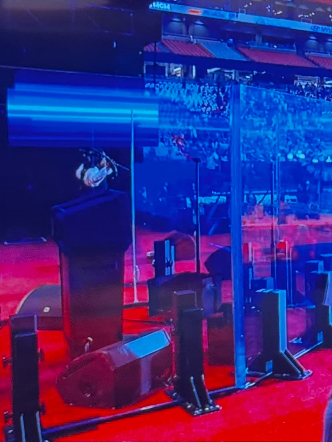 Featured image for: Podium at Charlie Kirk’s funeral enclosed in bulletproof glass Podium at Charlie Kirk’s funeral enclosed in bulletproof glass