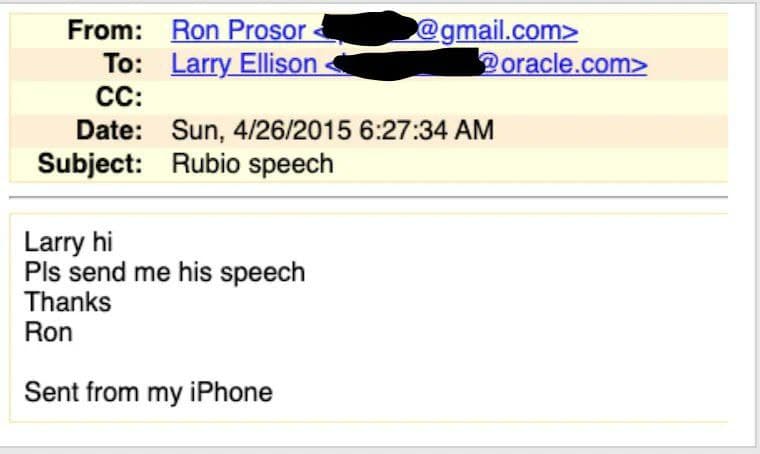 Featured image for: Larry Ellison vetted Marco Rubio’s loyalty to Israel in 2015 Larry Ellison vetted Marco Rubio’s loyalty to Israel in 2015