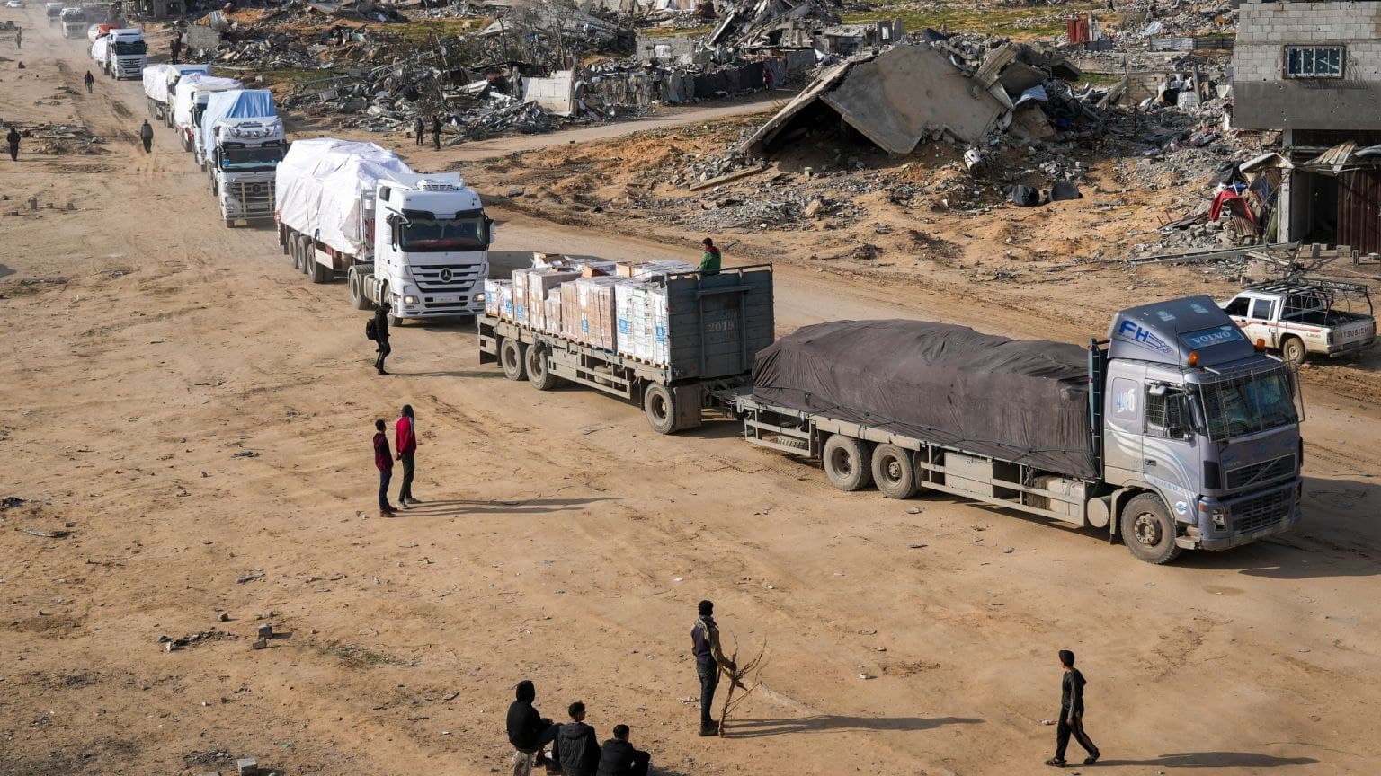 Featured image for: 161 Aid Trucks Deliver Critical Supplies to Gaza Amid Humanitarian Crisis 161 Aid Trucks Deliver Critical Supplies to Gaza Amid Humanitarian Crisis