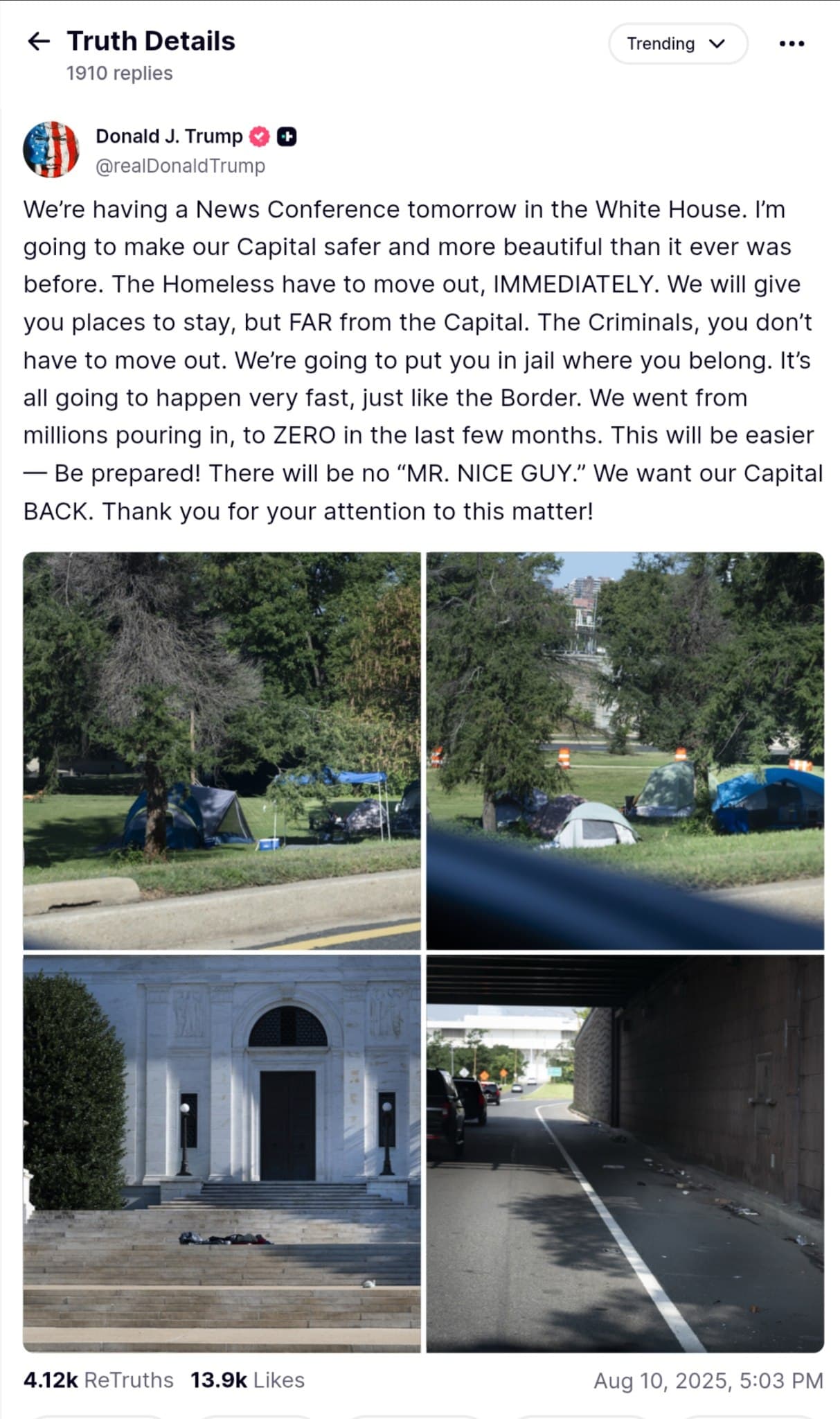 Featured image for: Trump Unveils Bold Plan to Tackle Crime and Homelessness in D.C. Trump Unveils Bold Plan to Tackle Crime and Homelessness in D.C.