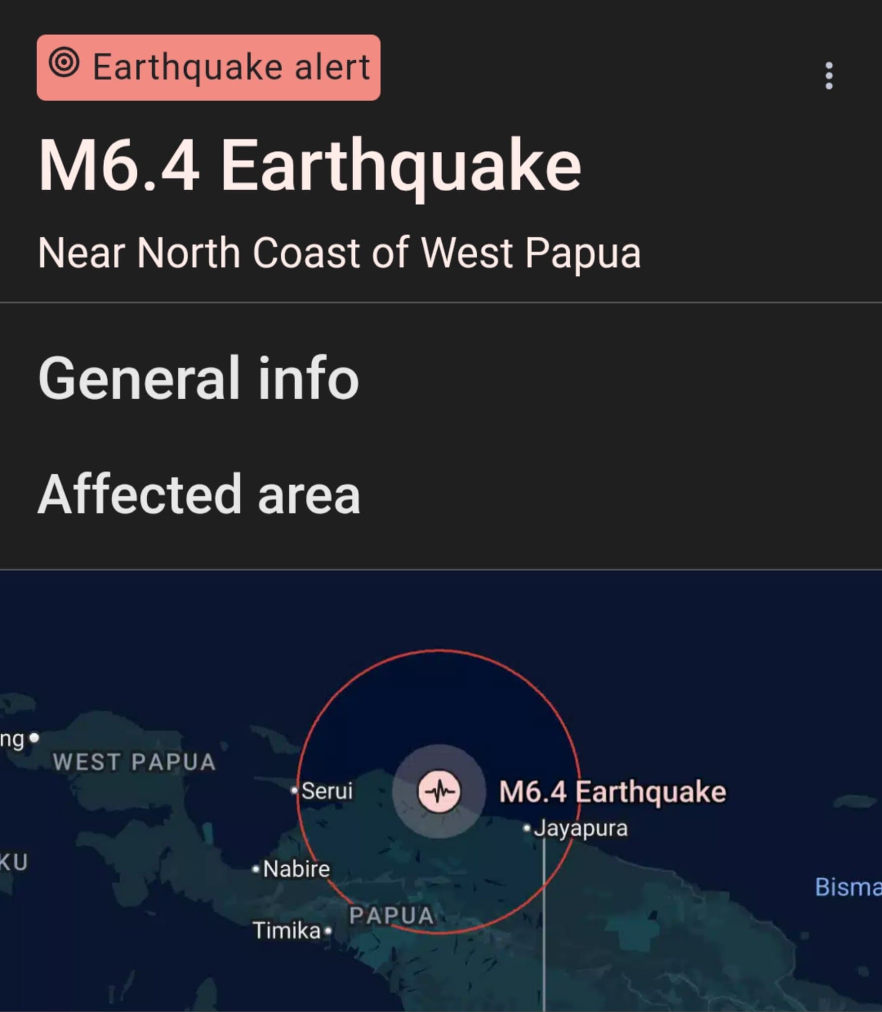 Featured image for: 6.4 Magnitude Earthquake Strikes West Papua, Indonesia, Causing Panic and Damage 6.4 Magnitude Earthquake Strikes West Papua, Indonesia, Causing Panic and Damage
