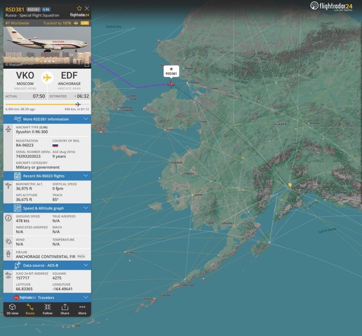 Featured image for: Russian Delegation Enters U.S. Airspace for High-Stakes Summit in Anchorage Russian Delegation Enters U.S. Airspace for High-Stakes Summit in Anchorage