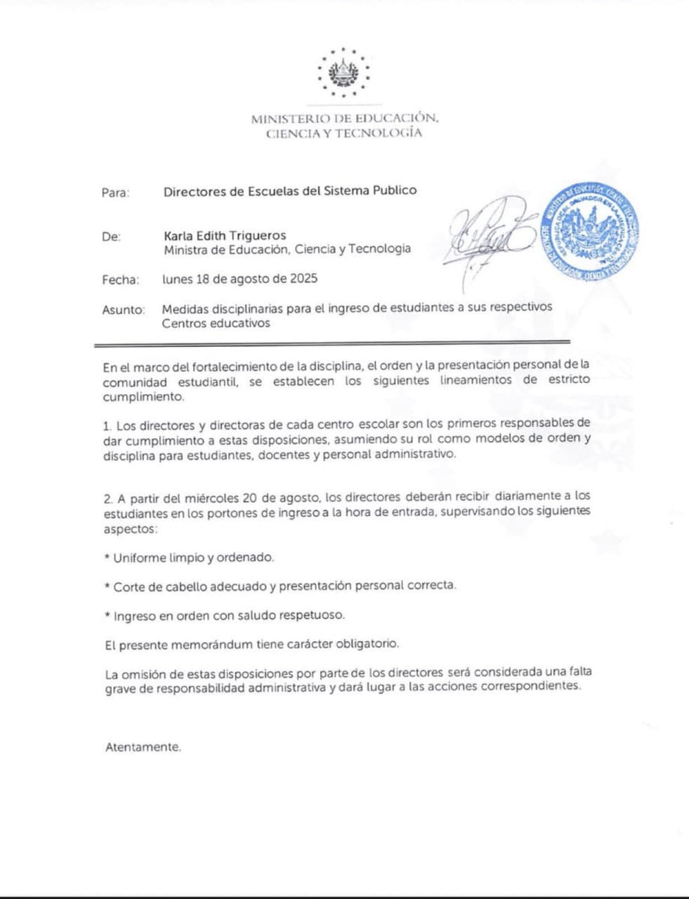 Featured image for: Breaking: El Salvador Bans 'Edgar' Haircut in Schools, Enforces Strict Dress Code Breaking: El Salvador Bans 'Edgar' Haircut in Schools, Enforces Strict Dress Code