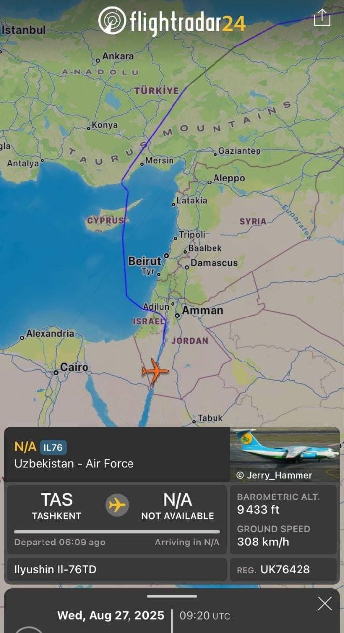 Uzbekistan's Military Transport Plane Lands in Israel, Signaling New Ties