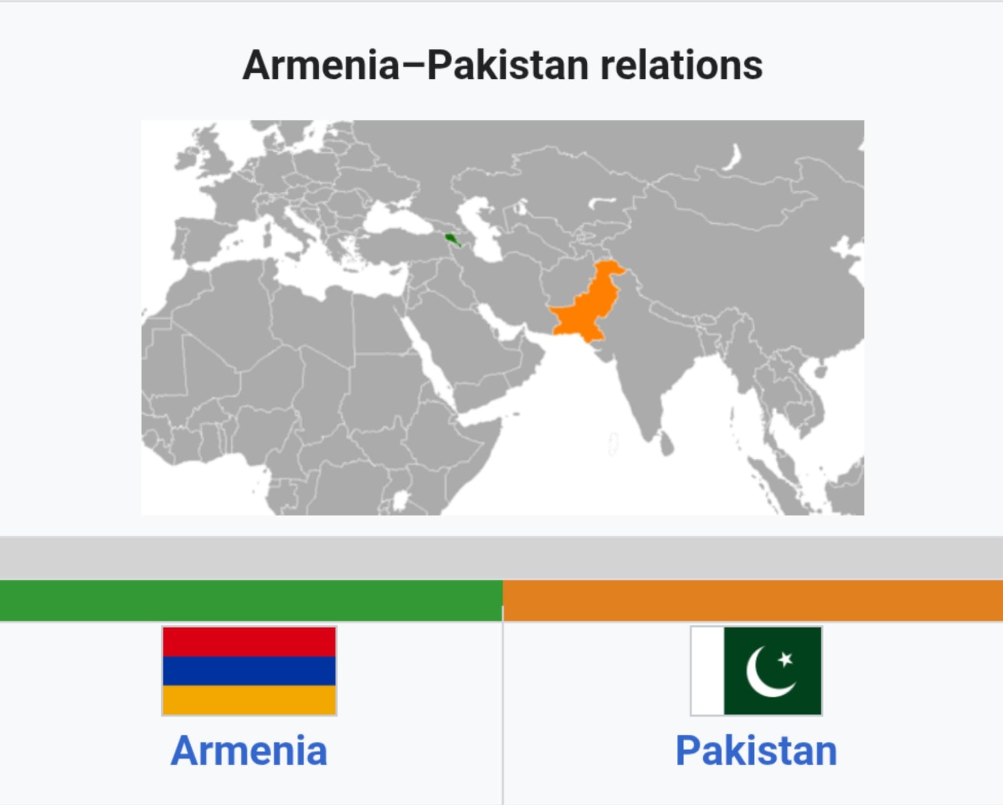 Armenia and Pakistan Explore Historic Path Toward Diplomatic Ties