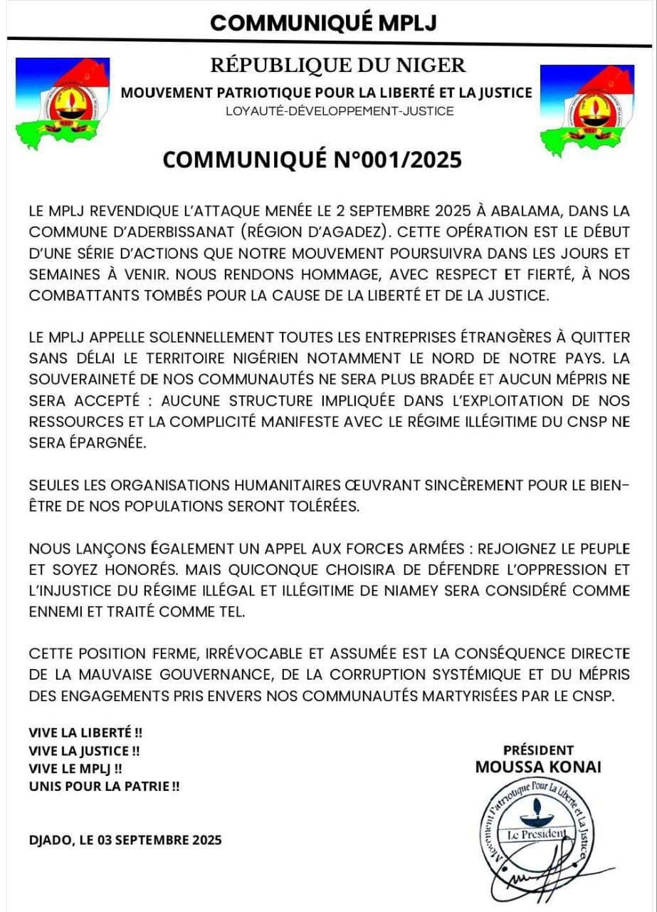 Featured image for: MPLJ Claims Abalama Attack, Demands Exit of Foreign Companies MPLJ Claims Abalama Attack, Demands Exit of Foreign Companies