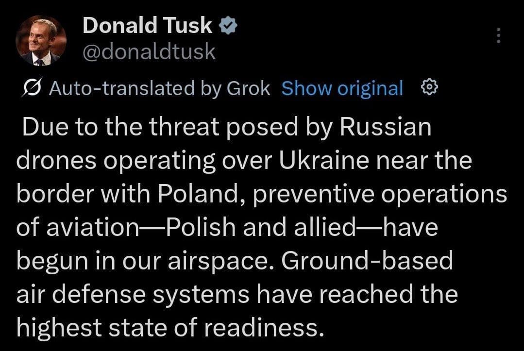 Featured image for: Poland Activates Air Defenses in Response to Russian Drone Threat Poland Activates Air Defenses in Response to Russian Drone Threat