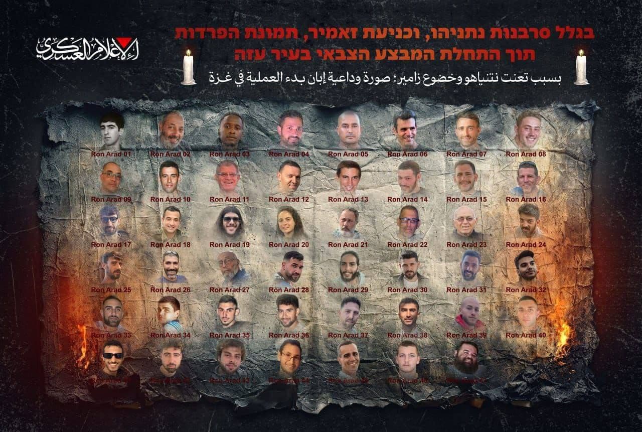 Featured image for: Hamas releases image of 47 remaining hostages held in Gaza Hamas releases image of 47 remaining hostages held in Gaza