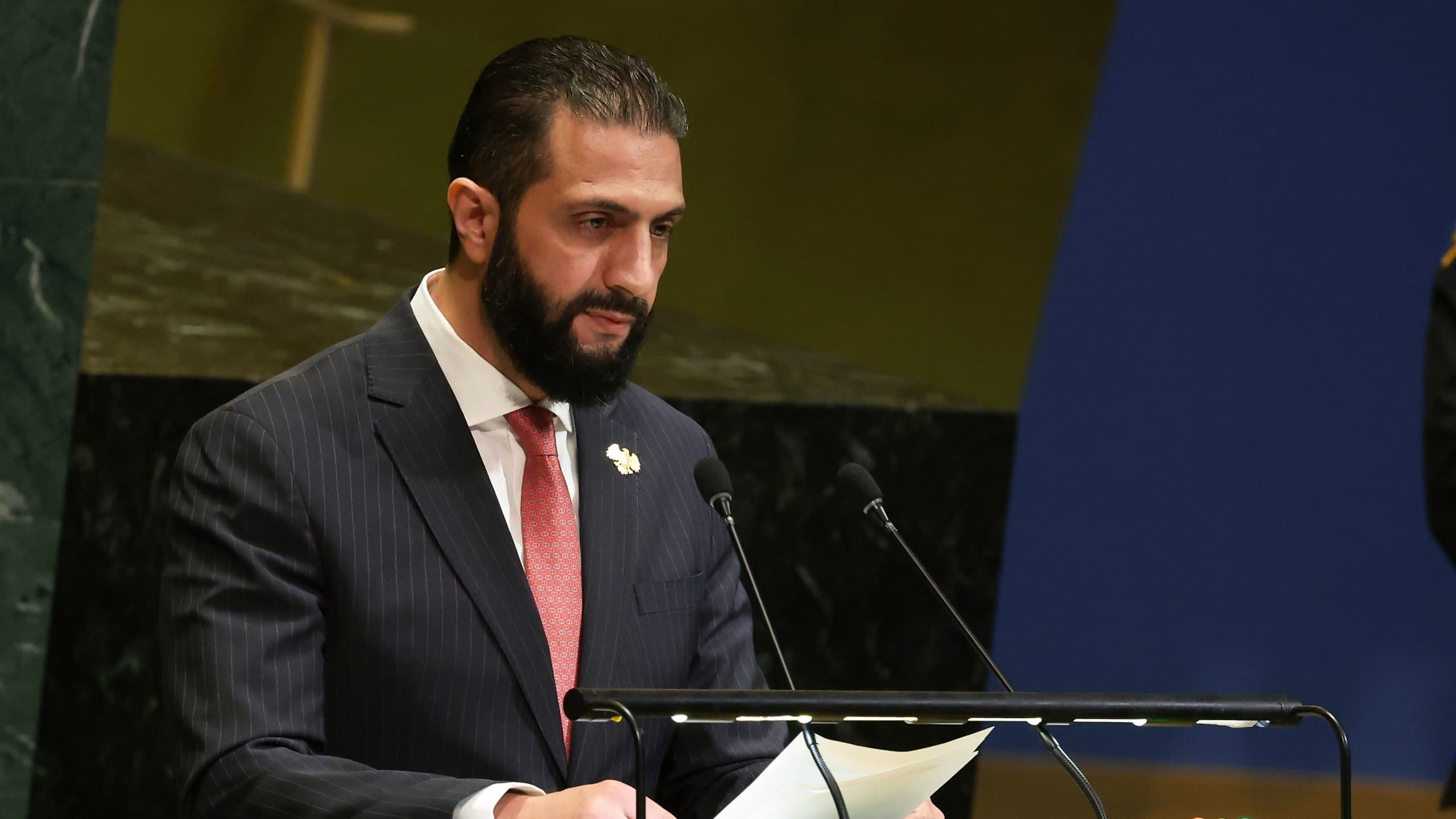 Syrian Interim President Ahmed al-Sharaa delivers historic UN speech