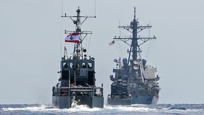 USS Mitscher and Lebanese Navy conduct joint patrol in Mediterranean Sea