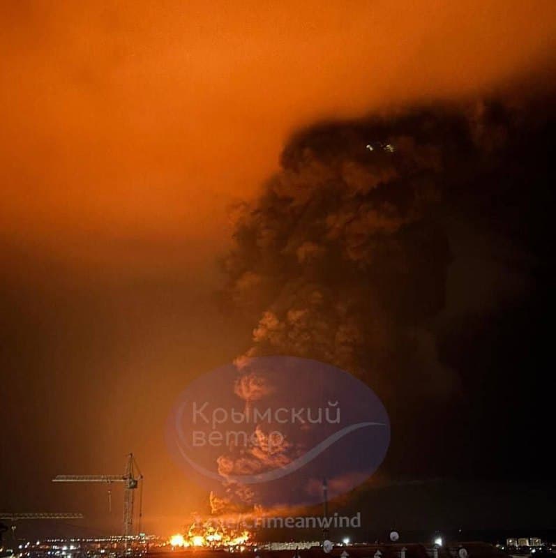 Featured image for: Ukrainian drone strikes hit oil depots and gas stations in Fedosia Ukrainian drone strikes hit oil depots and gas stations in Fedosia