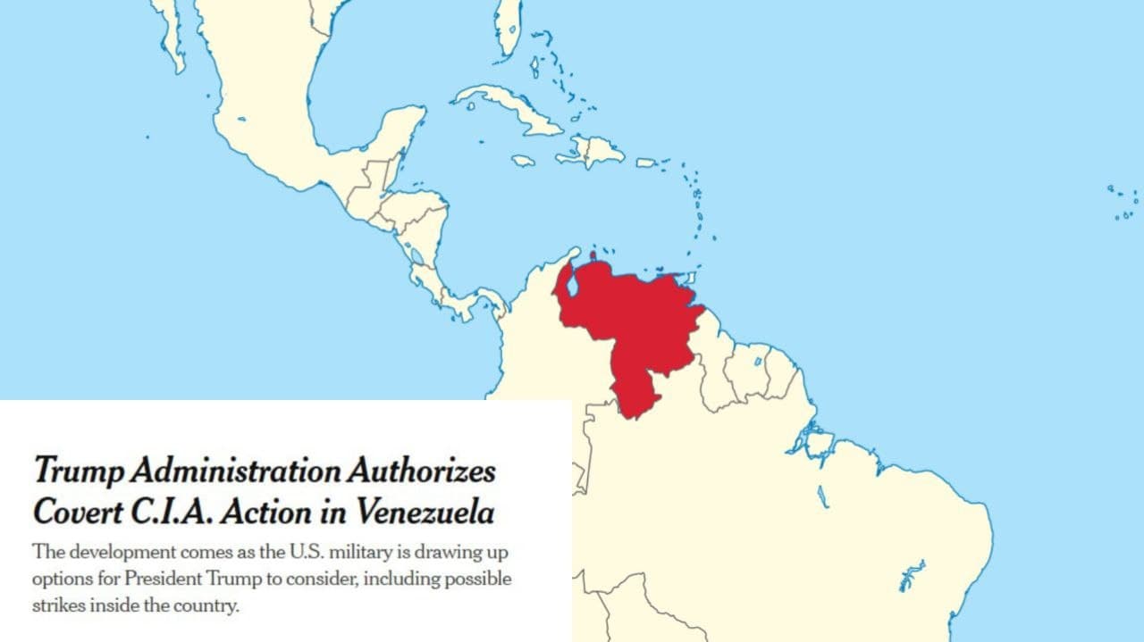 Featured image for: Trump administration authorizes CIA covert operations in Venezuela Trump administration authorizes CIA covert operations in Venezuela