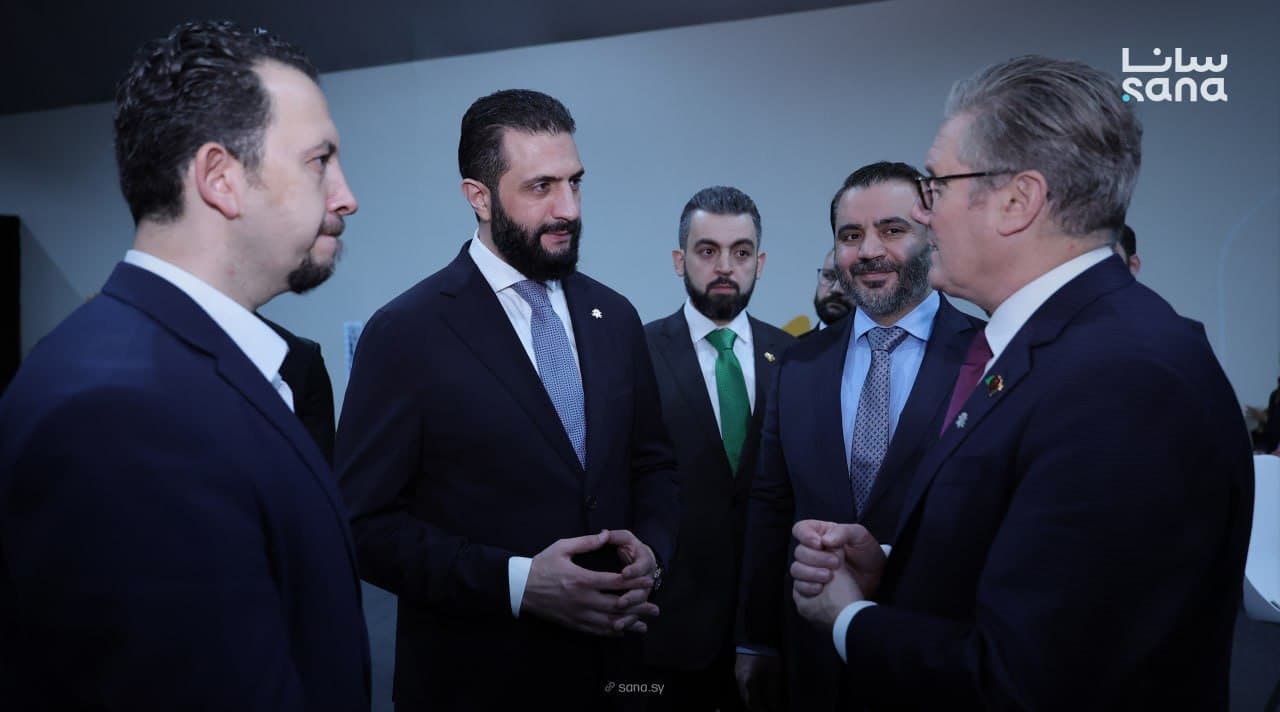 Featured image for: Syrian Interim-President Ahmed al-Sharaa meets UK Prime Minister Keir Starmer Syrian Interim-President Ahmed al-Sharaa meets UK Prime Minister Keir Starmer