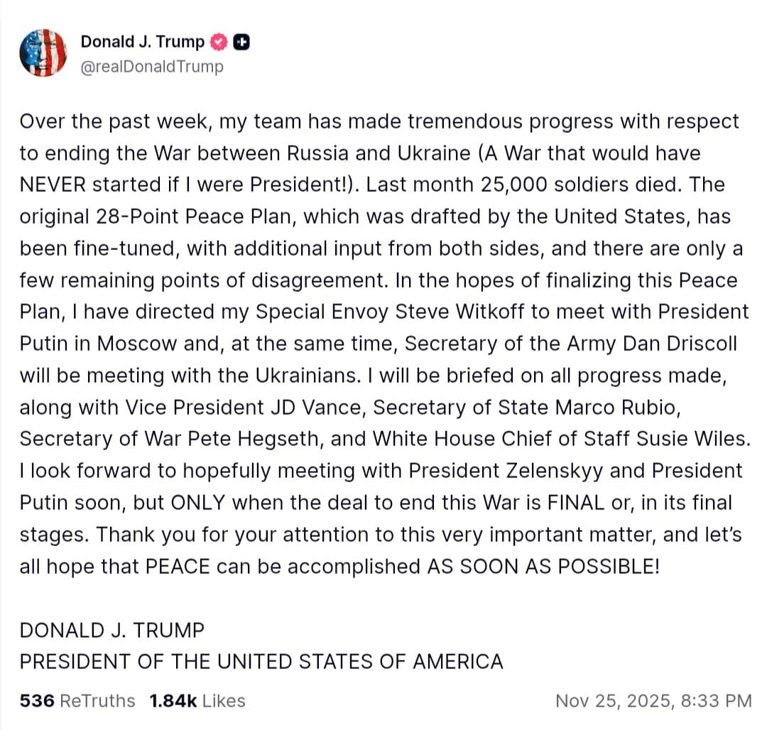 Featured image for: Trump directs envoy to meet Putin, Army Secretary to meet Zelensky for peace deal Trump directs envoy to meet Putin, Army Secretary to meet Zelensky for peace deal