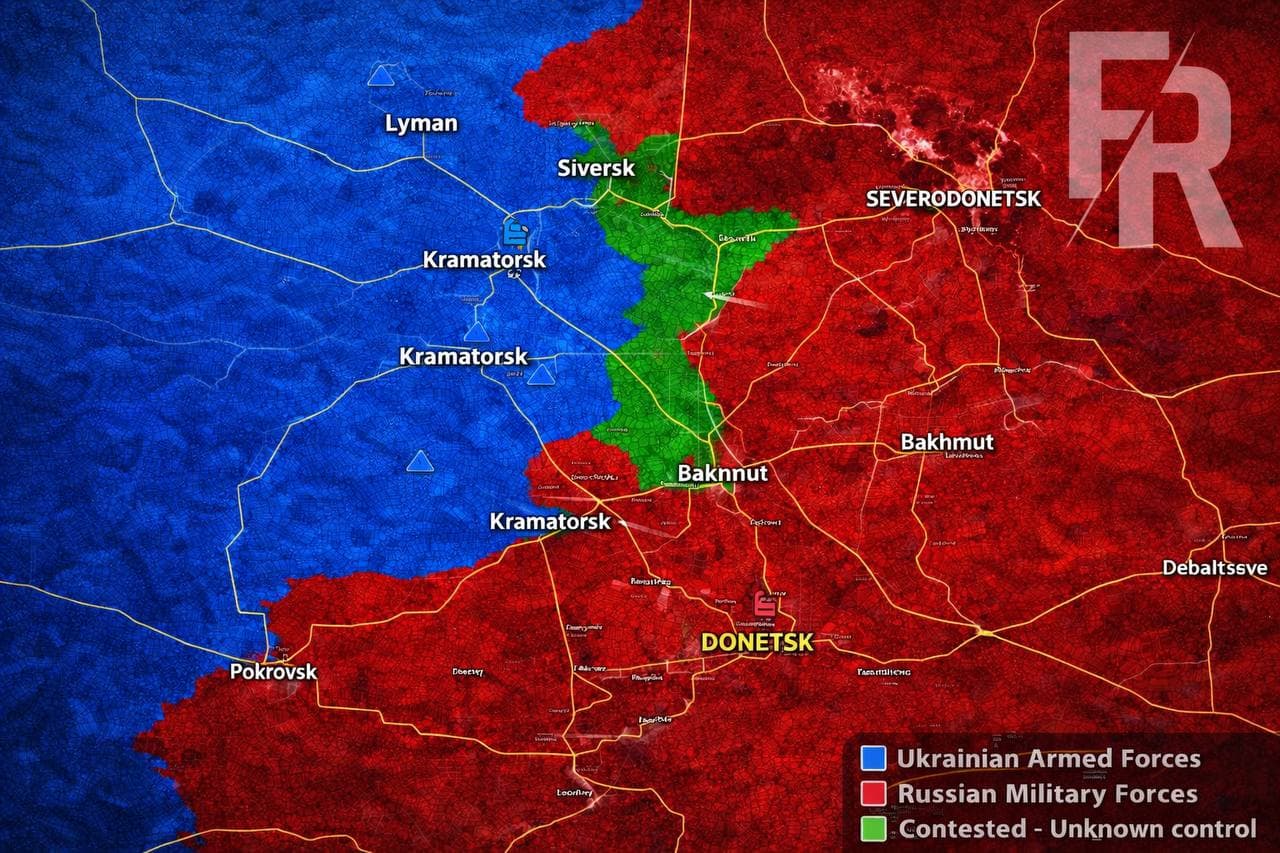 Russia advances westward along Bakhmut–Soledar axis, pressures Donetsk
