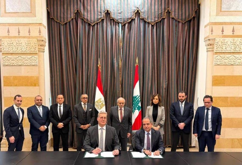Egypt and Lebanon sign deal to supply gas to Deir Ammar power plant