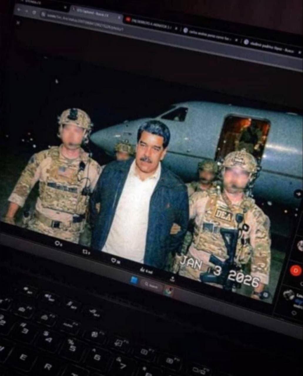 Unverified Image Shows Venezuelan President Nicolás Maduro in US Custody
