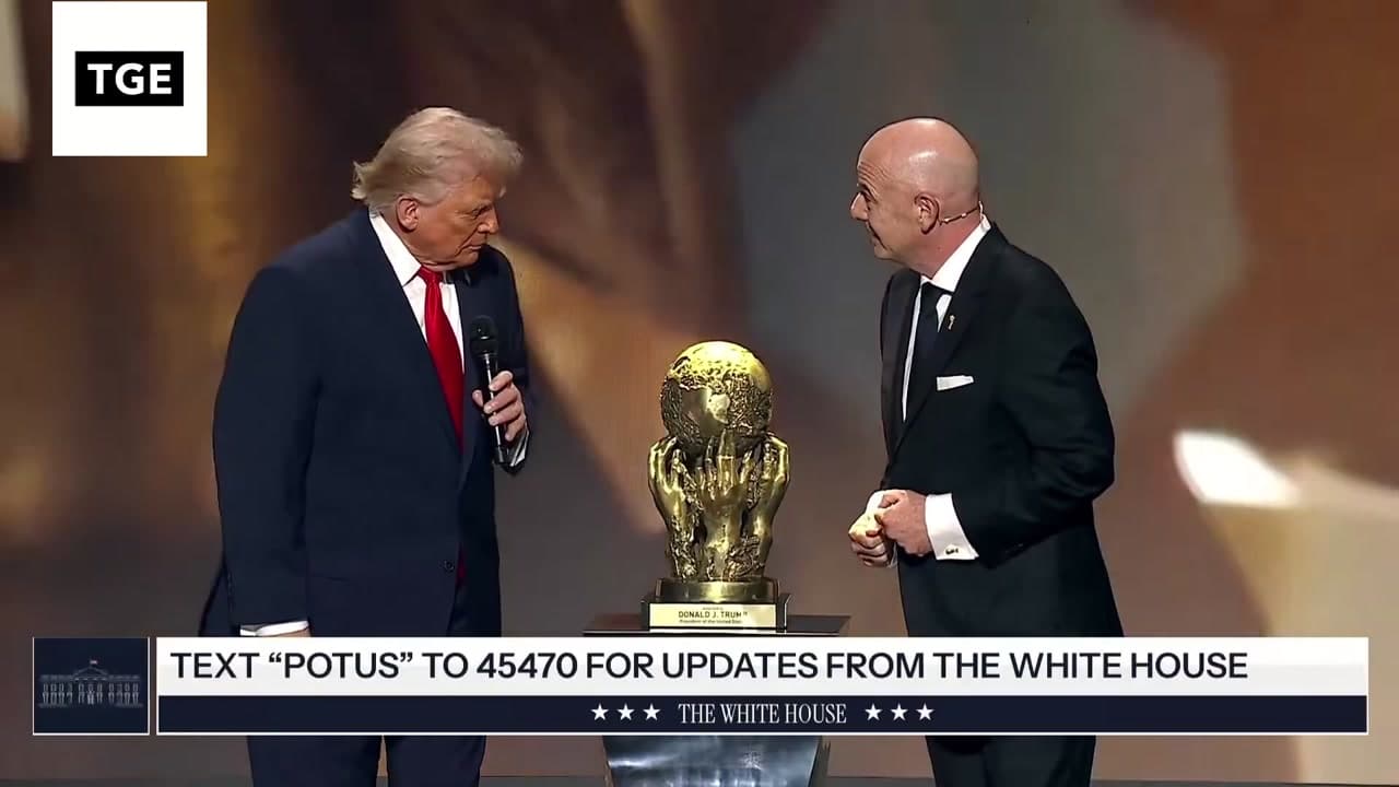 [Video] Trump awarded inaugural FIFA Peace Prize at World Cup 2026 Final Draw