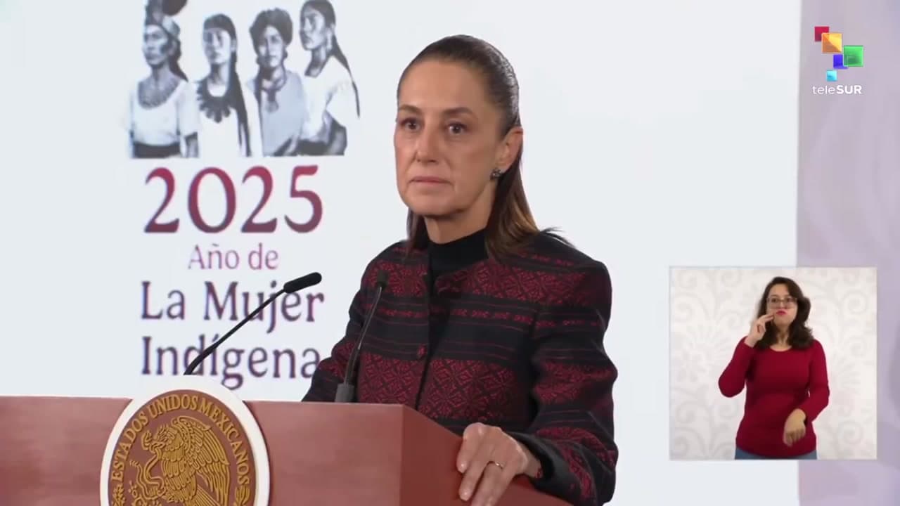 [Video] Claudia Sheinbaum urges UN to prevent bloodshed in US-Venezuela conflict