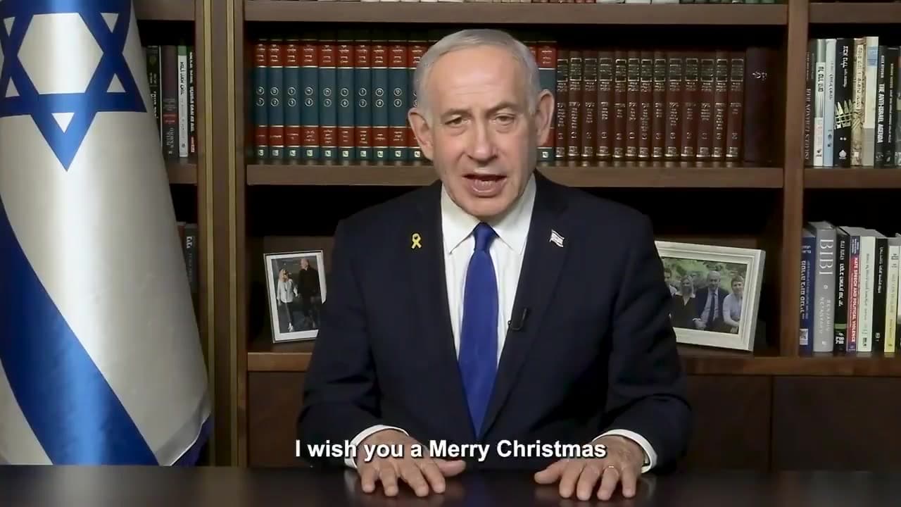 [Video] Netanyahu wishes Merry Christmas to Christians, mentions Jenin incident