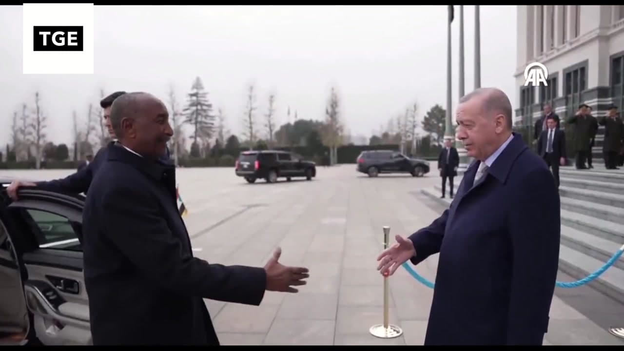 [Video] Turkish President Erdoğan meets Sudan's Sovereignty Council Chairman al-Burhan in Ankara