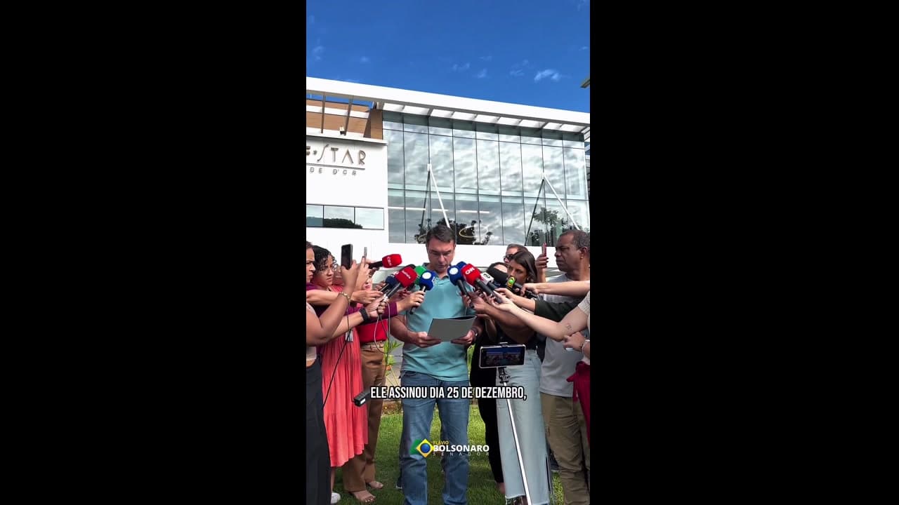 [Video] Jailed former President Jair Bolsonaro endorses son Flávio for 2026 election