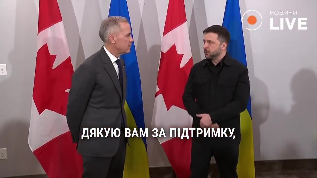 [Video] Ukrainian President Zelensky meets Canadian Prime Minister Carney in Halifax