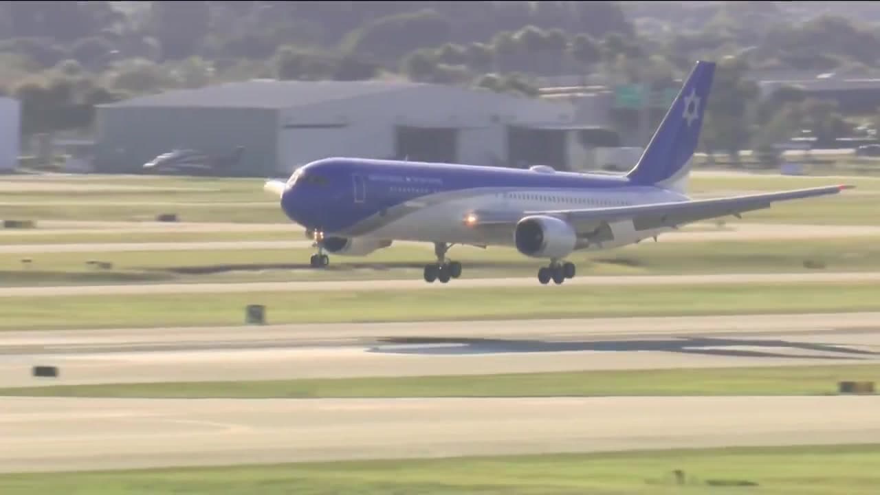 [Video] Netanyahu's aircraft lands in Palm Beach for meeting with Trump